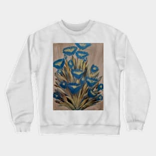 abstract mixed wild flowers Crewneck Sweatshirt